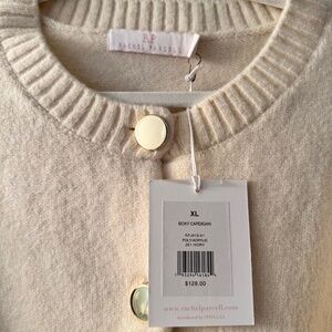 Rachel Parcell Ivory Boxy Cardigan -NWT